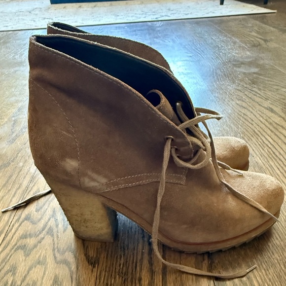 Prada Chestnut Lace-up Bootie Size 37.5 - Picture 4 of 7